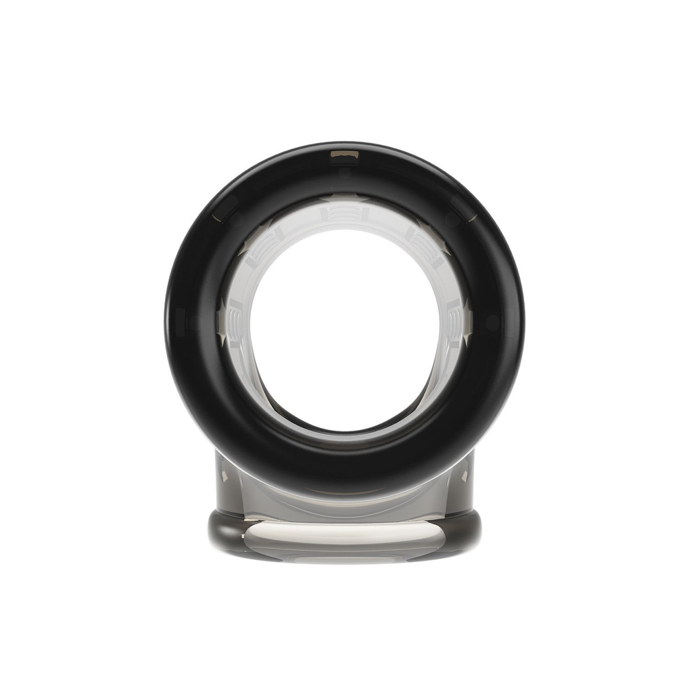 Дымчатая насадка на пенис и мошонку (Цвет: дымчатый)