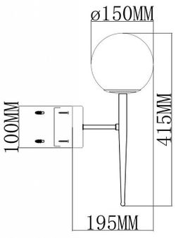 Бра Moderli Scrumbel V11562-1W