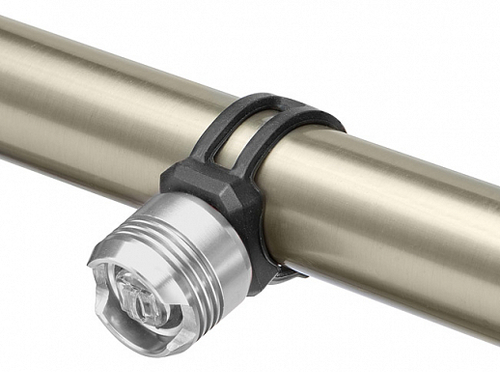 Фонарь габаритный передний JY-3006F JING YI, 1 белый светодиод, алюминиевый серебристый