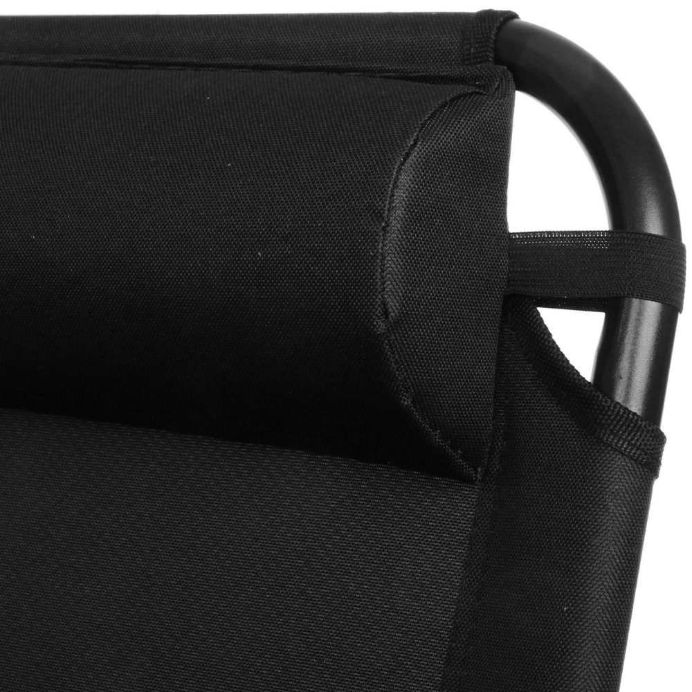 Кресло складное с подлокотниками TFS1608, 54*68*95 см, 3 положения, чёрный.