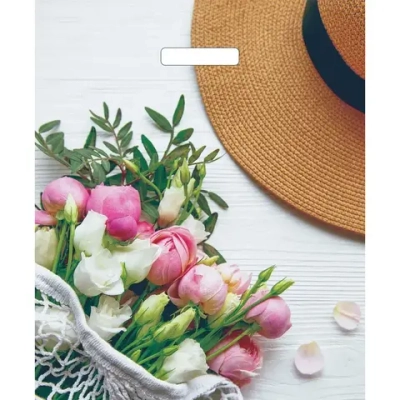 Пакет ПЭ с вырубной ручкой 38+3Артпласт глянец (Шарм) Россия (комплект 25 шт)