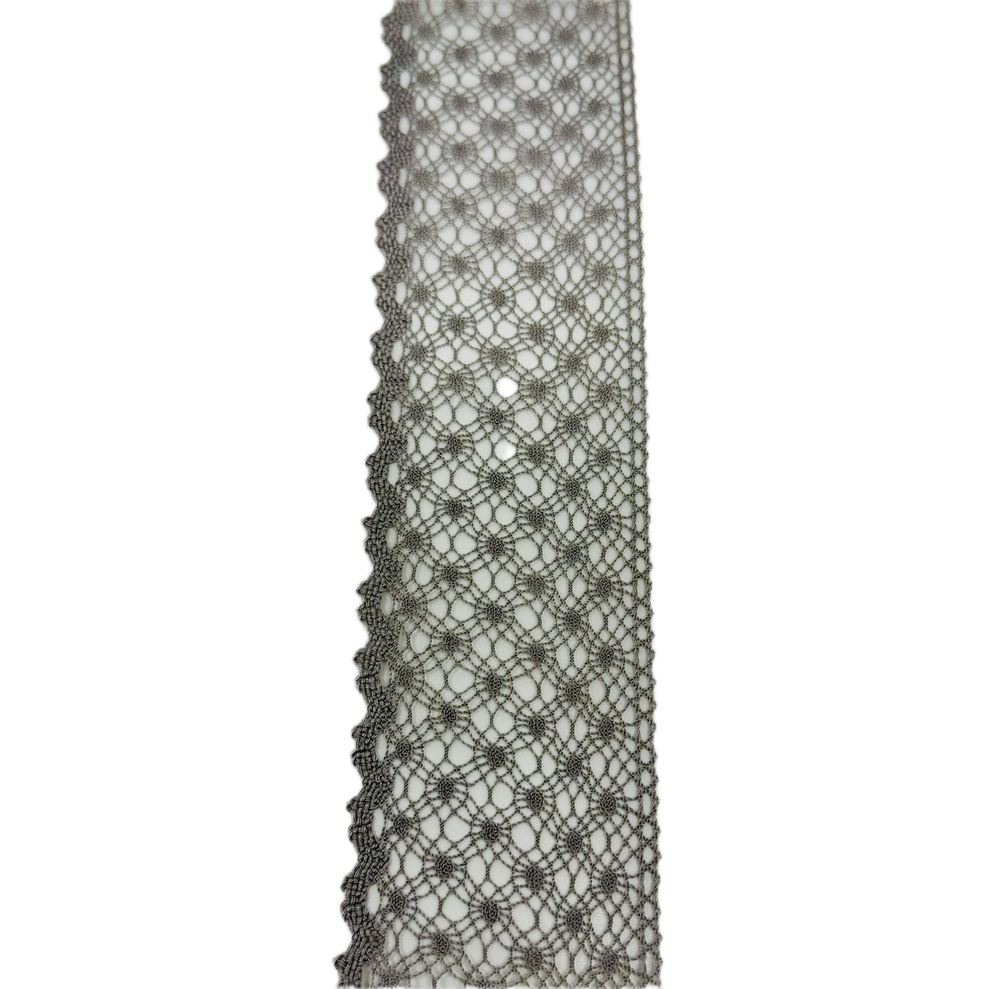 Кружево натуральное однотонное 100% хлопок ш-5см Греция