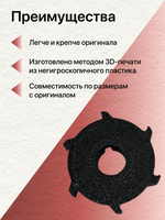 Модифицированная крыльчатка лодочного мотора фирмы "Салют" 2 л/с