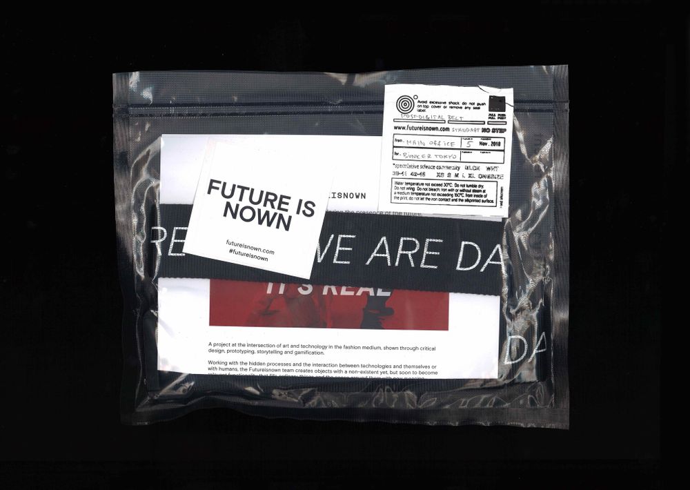 Ремень Futureisnown Post-digital Transfer Черный