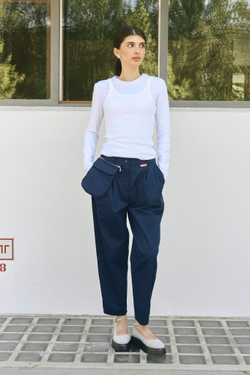 Брюки медицинские женские Волюмэ, нэви
