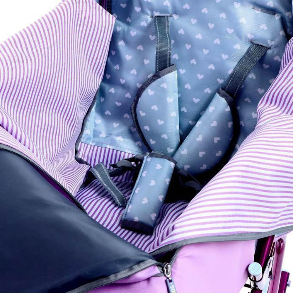 Санки-коляски «Наши детки» 5-2 лиловый (арт. НДТ5-2/4)