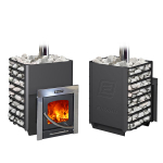 Дровяная печь для бани ЕРМАК 16-ПС Сетка Классика