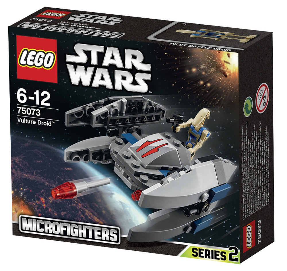 LEGO Star Wars: Дроид-Стервятник 75073 — Vulture Droid Microfighter — Лего Звездные войны Стар Ворз