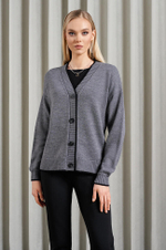 1850 Кардиган женский (темно-серый)