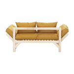 Диван Мебелик Бинго ткань savana plus yellow, каркас лак