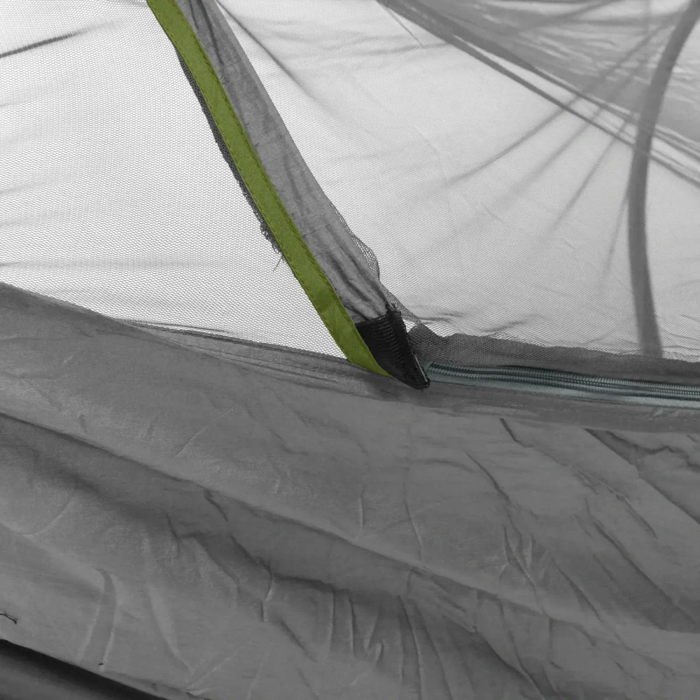 Гамак подвесной SJ-A18-6, 260*150 см, с антимоскитной сеткой, серый