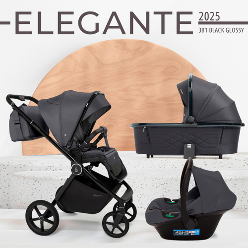 Детская коляска Sweet Baby Elegante 3 в 1 SBL GL Grey