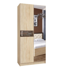 Шкаф 2-х створчатый Мадлен (Дуб шале мореный)