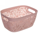 Корзина для хранения универсальная «ФРАТОРИЯ», цвет розового бальзамина, 23,5*17,2*12см (лейбл)