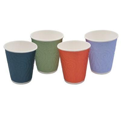 Стаканы бумажные двухслойные 300/355мл NDW12 "Узоры" (40/800шт)