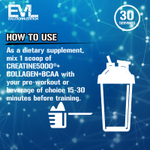 EVLution Nutrition, Creatine5000® с коллагеном и BCAA, для женщин, без добавок, 249 г (8,8 унции)