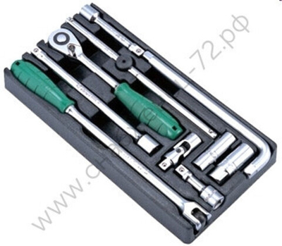 Трещотка и аксессуары Hans на 1/2" в ложементе, TT-3