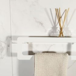 Держатель для полотенец MetaDec Qadrate 30см белый