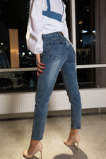 Джинсы скинни женские синие купить