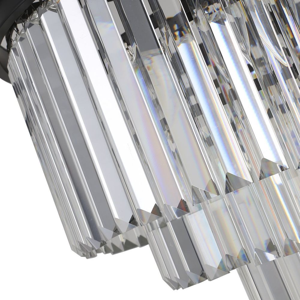 Люстра Odeon 6 black/clear