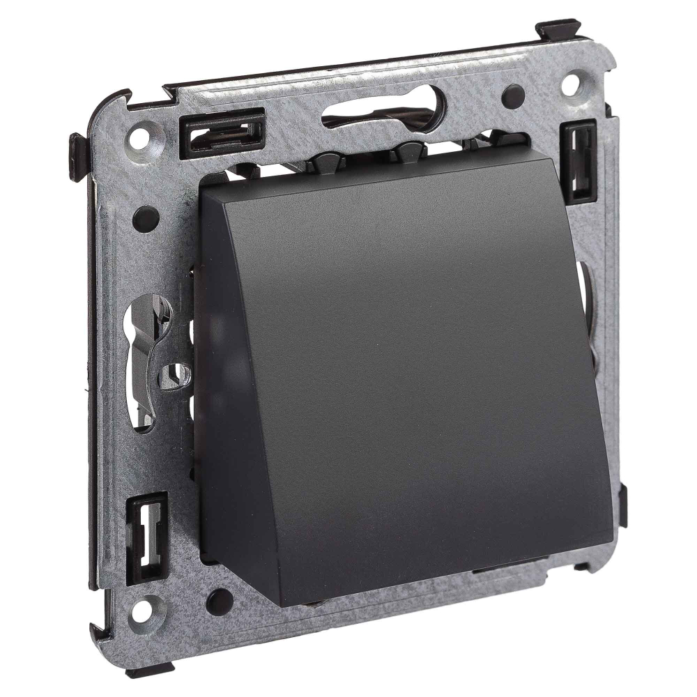 Вывод кабеля из стены "Avanti", "Черный матовый"