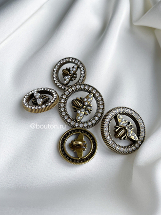 Пуговицы Гучч. Пчела Бронза