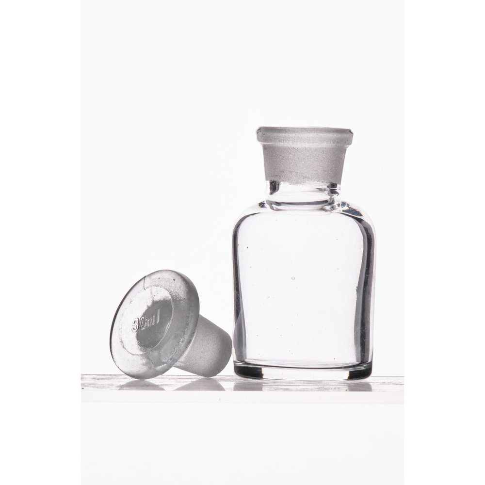 Склянка (штанглас), 30 мл, узкое горло, светлое стекло