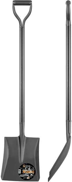 Лопата совковая ЦЕНТРОИНСТРУМЕНТ Кузбасс цельнометаллическая (1448)