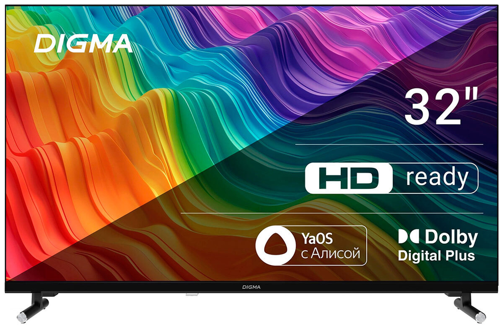 ЖК телевизор Digma DM-LED32SBB32(Smart,Yandex)