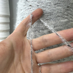 RIBES TWEED - Di.Ve S.p.A.; 38% альпака superfine, 31% вискоза, 31% п/а; 300м/100гр; col. 010434, цвет: светло-серая на черной основе