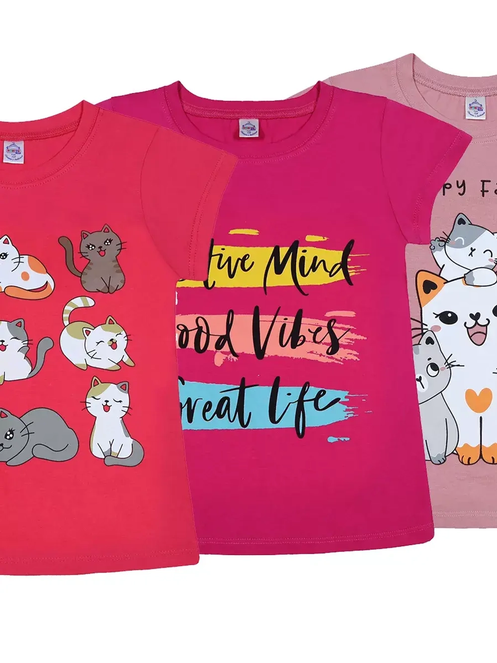 Футболка для школы.девочка.набор 3 шт