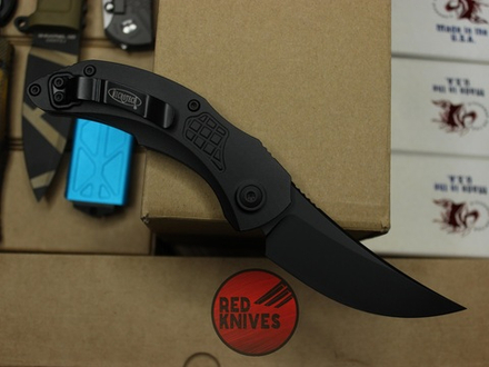 Нож Microtech BLACK Brachial-A 268A-1T - черная рукоять, черный клинок