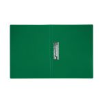 Папка с зажимом Стамм, 500мкм, корешок 14мм, зеленая