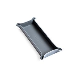 Лоток из двухслойной кожи Cuoietto с металлической вставкой 45*370*155 (TBCMet45-370-155) 1