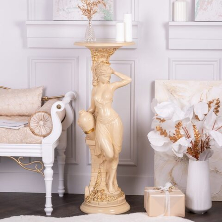 Подставка декоративная Девушка с кувшином Айвори