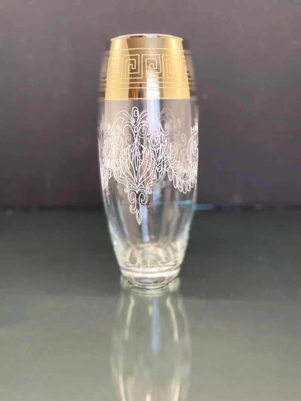 Ваза для цветов стеклянная ( Барокко)