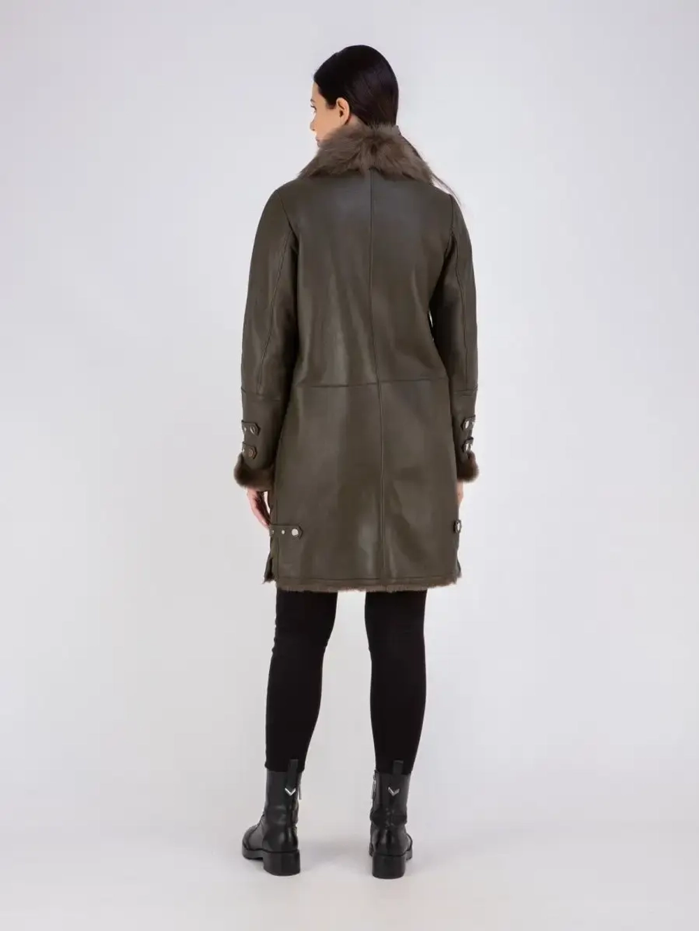 Дубленка зима натуральная длинная Турция