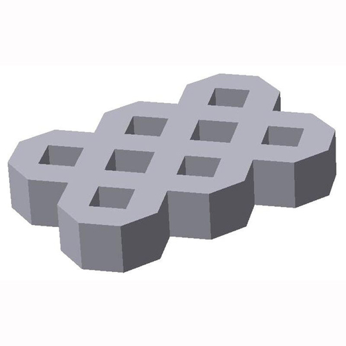 Газонная решетка 600х400х100 серая