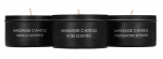 Набор из 3 массажных свечей Massage Candle Set (Цвет: черный)