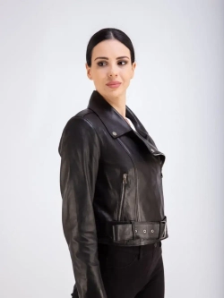 Косуха женская натуральная куртка кожаная Турция