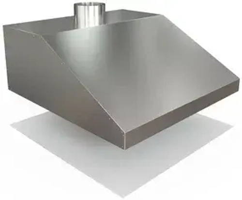 Зонт вытяжной пристенный нержавеющая сталь - Изделие по индивидуальным размерам от 10 800 руб.