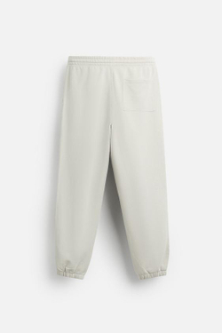 ZARA БАЗОВЫЕ БРЮКИ-ДЖОГГЕРЫ, ЦВЕТ ЛЬДА