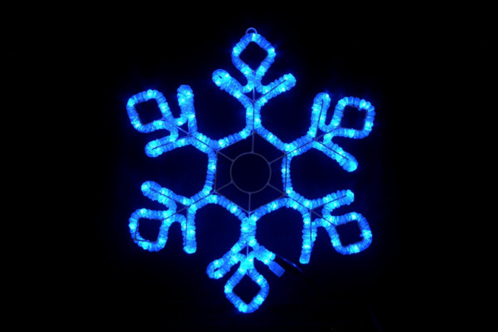 LED-XM(FR)-2D-CK022-B-30'' Blue Снежинка 79х69см