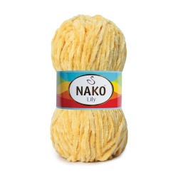 Лили (Lily) пряжа Nako 100%полиэстер 5х100гр/180м (2175 шампанское)