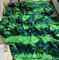 Яма для воздушной пневмоподушки для прыжков на батуте