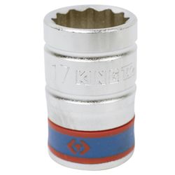 KING TONY (433017M) Головка торцевая стандартная двенадцатигранная 1/2", 17 мм