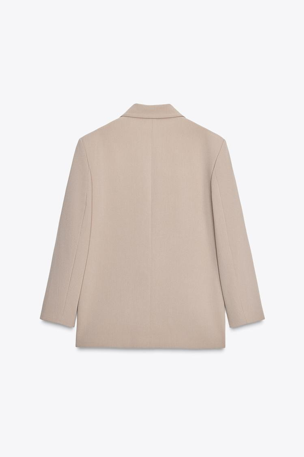 ZARA ДВУБОРТНЫЙ БЛЕЙЗЕР ОВЕРСАЙЗ, ПЕСОЧНЫЙ