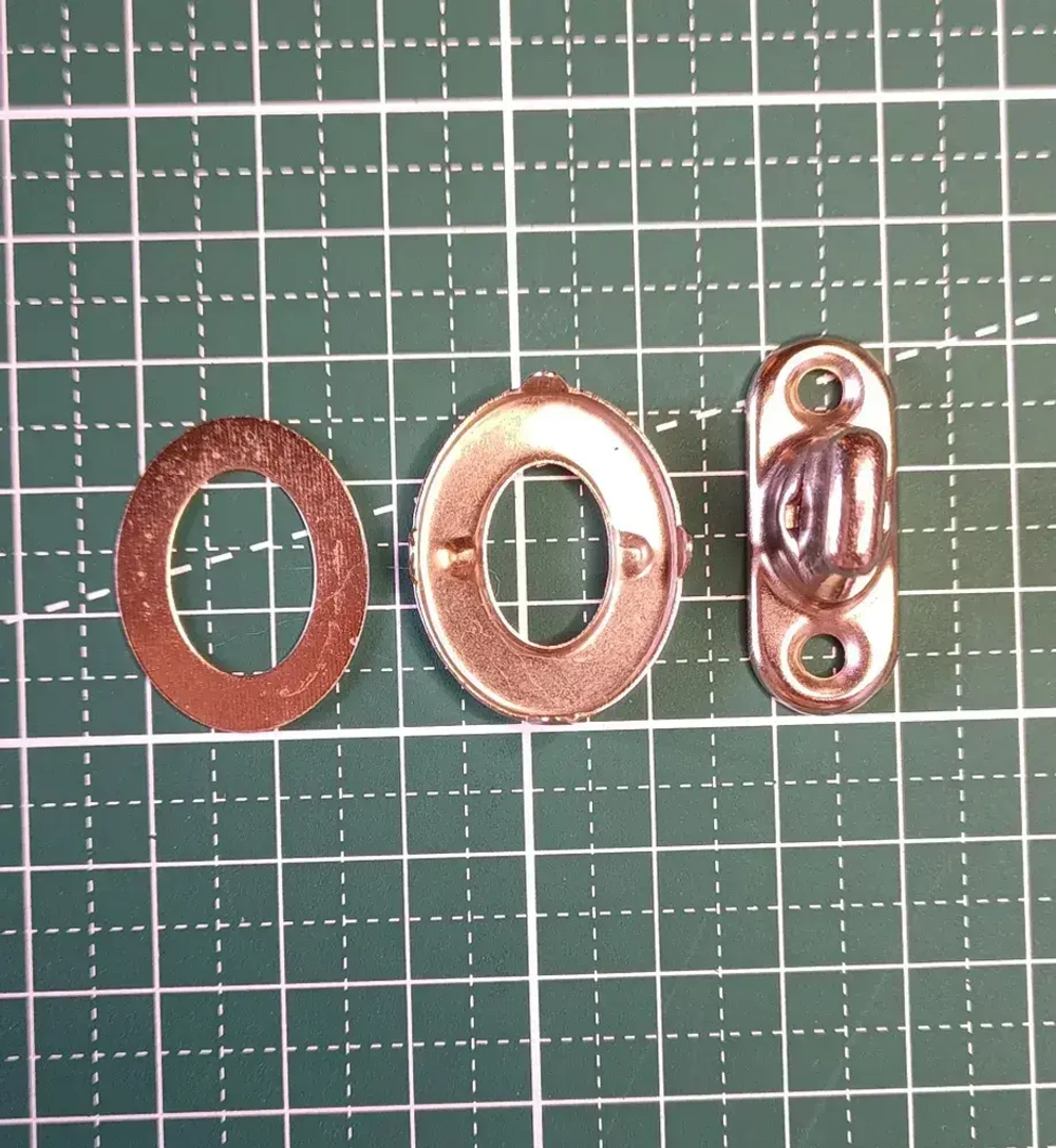 Пряжка поворотная с люверсами металлическая 10 шт / Поворотный замок