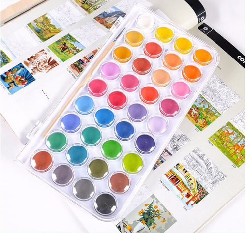 Акварельные краски Kiddy Color, 36 цветов