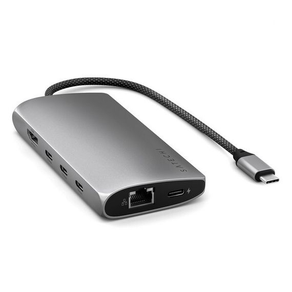 Адаптер Satechi USB-C Multiport Adapter 8K Ethernet V3 (ST-P8KEM) Space Gray